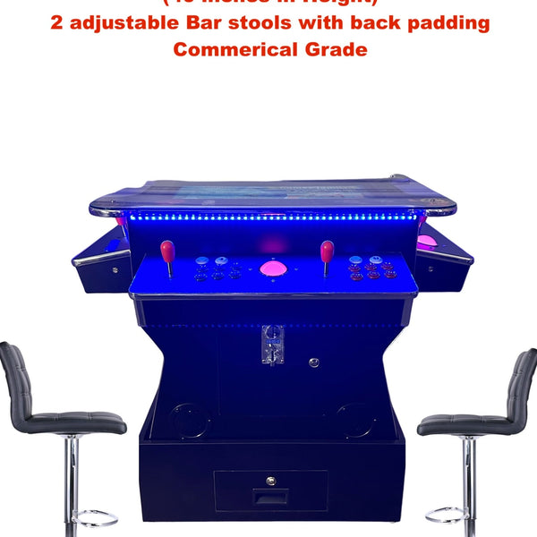 Cocktail Arcade Tilt lift up Arcades With Riser  machine Retro Commercial Grade  4600 Games