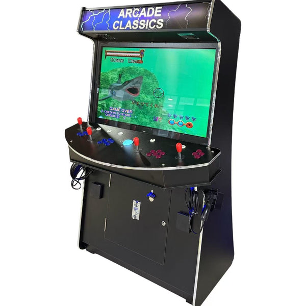 4 Player Standup 43 inch Screen with 2 shooting guns Arcade Machine 4600 Retro Multi Cade Games