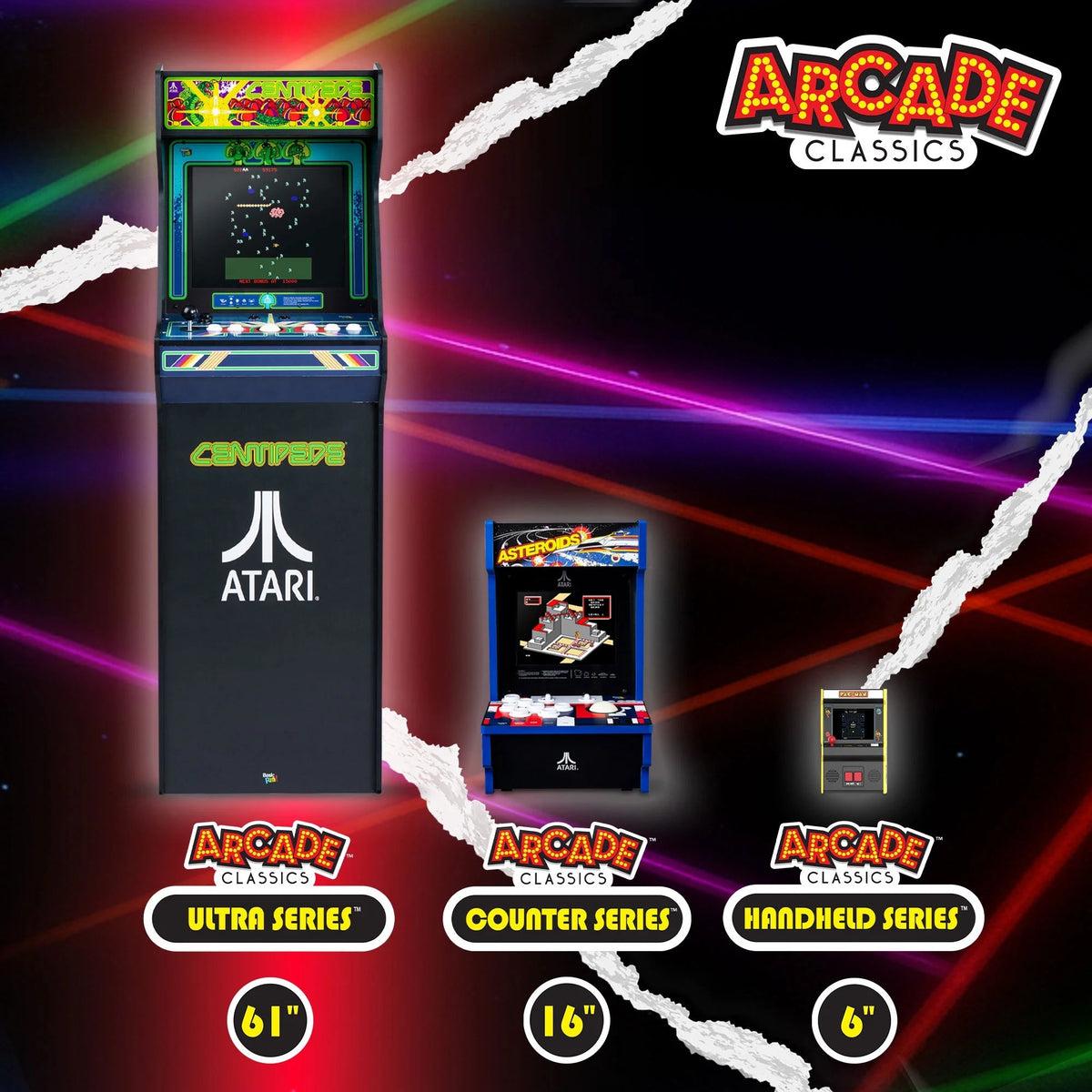 Atari Centipede Ultra Series Game Machine with 17" Screen and 40 Games