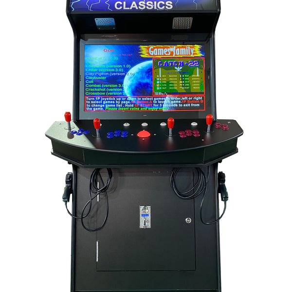 4 Player Standup with 2 shooting guns Arcade Machine 4600 Retro Multi Cade Games
