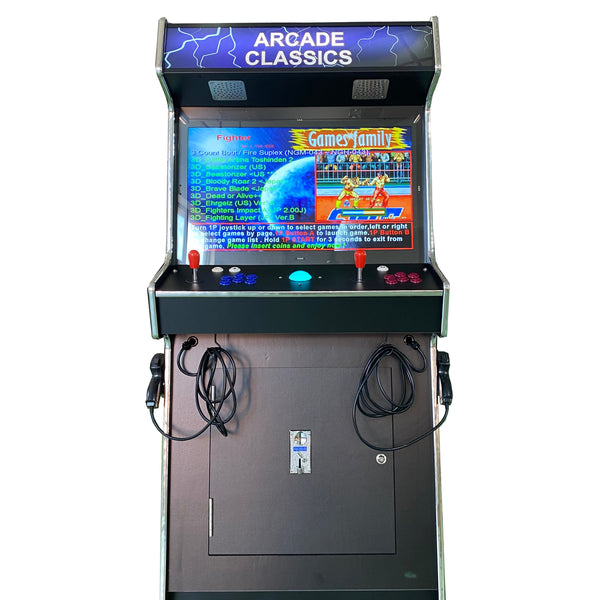 2 PLAYER STANDUP Arcade Machine With 2 shooting Guns 4600 Games Multi-cade  Upright Retro Cabinet Black