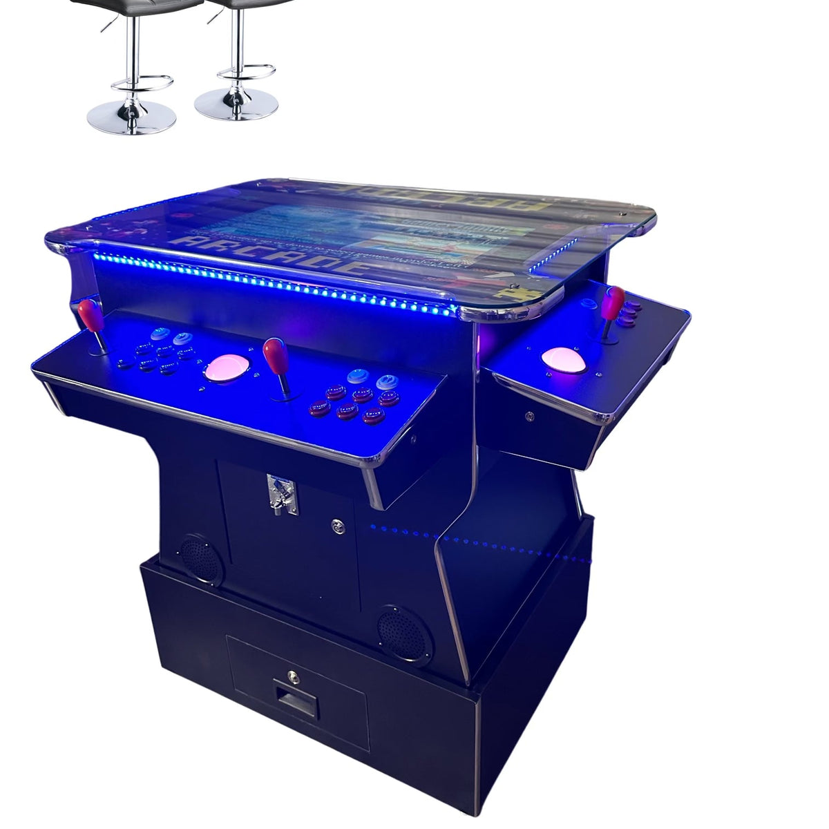 Cocktail Arcade Tilt lift up Arcades With Riser  machine Retro Commercial Grade  4600 Games