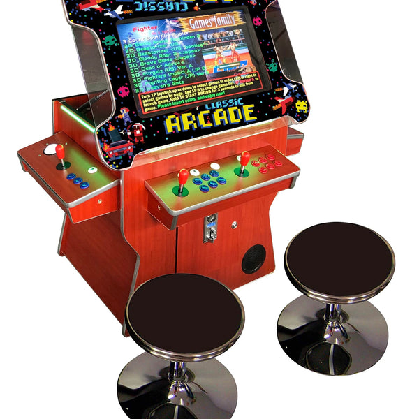 Abvideo arcades Cocktail Arcade Machine 3505 Tilt Up Wood Retro Wood