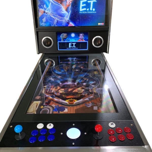 ABVIDEOARCADES Virtual Pinball 1300 PINBALL Games in 1 AND 307 classic 80s games with trackball- Full Size Machine
