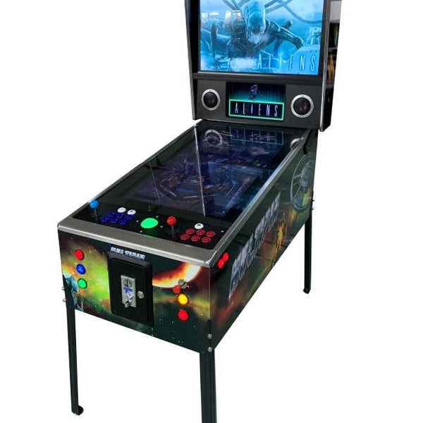 ABVIDEOARCADES Virtual Pinball 1300 PINBALL Games in 1 AND 307 classic 80s games with trackball- Full Size Machine