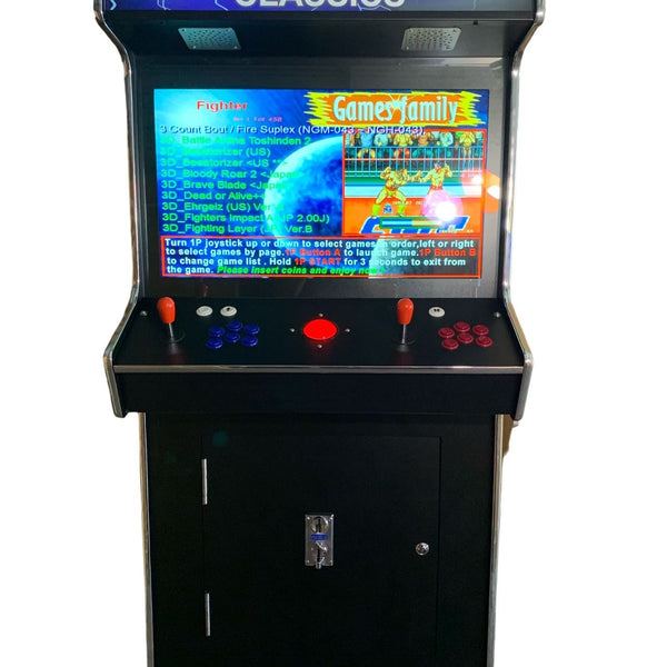 2 PLAYER STANDUP Arcade Machine 4600 Games Multi-cade  Upright Retro Cabinet Black
