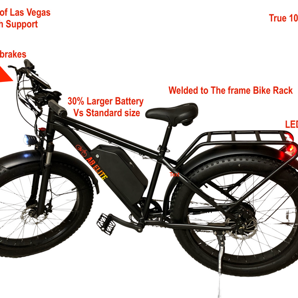 26" TRUE  1000W Electric E Bike Fat Tire Snow Mountain Bicycle Li-Battery