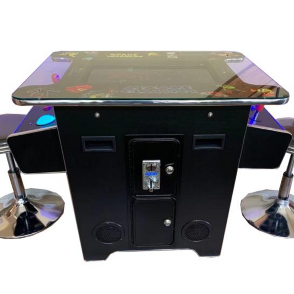 Cocktail Arcade Machine 412 w/ Track Ball - Blk retro