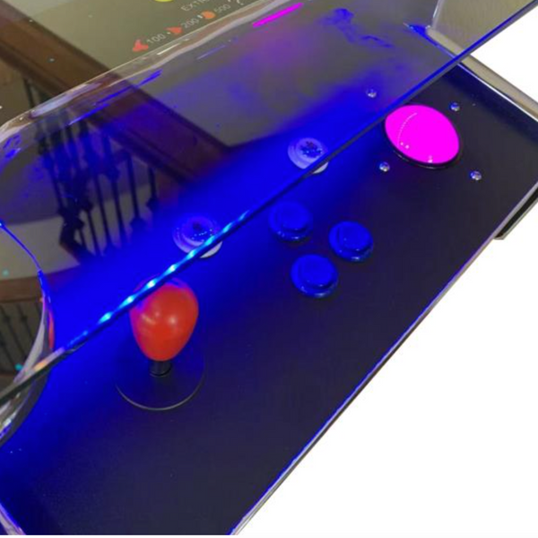 Cocktail Arcade Machine 412 w/ Track Ball - Blk retro