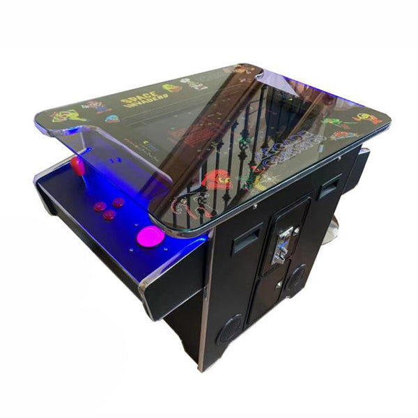 Cocktail Arcade Machine 412 w/ Track Ball - Blk retro