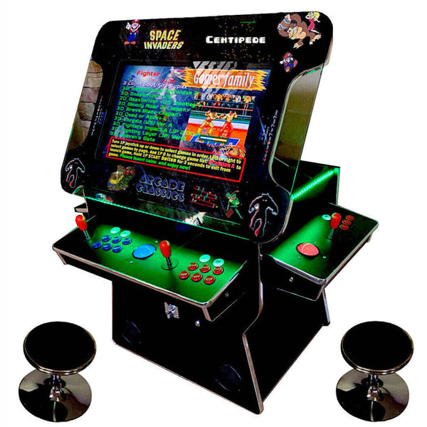 Cocktail Arcade Machine 4600 Games  Tilt Up Black Lift Up Retro Multi-cade Table