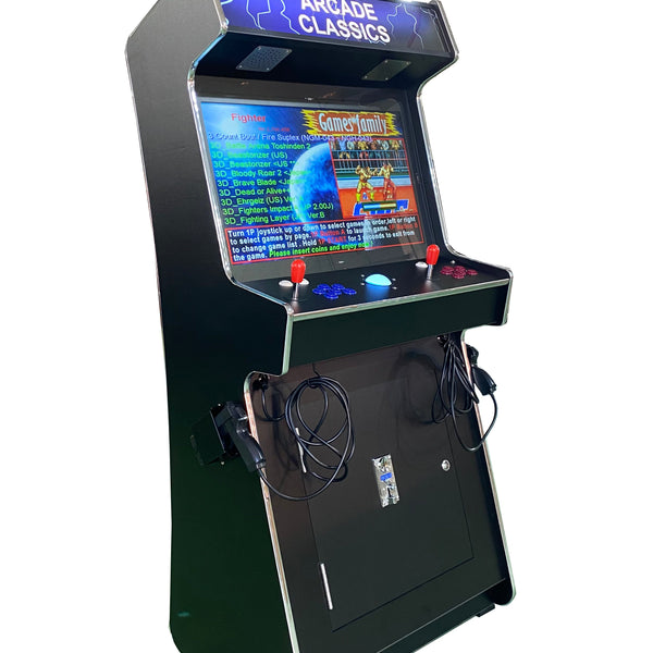 2 PLAYER STANDUP Arcade Machine With 2 shooting Guns 4600 Games Multi-cade  Upright Retro Cabinet Black