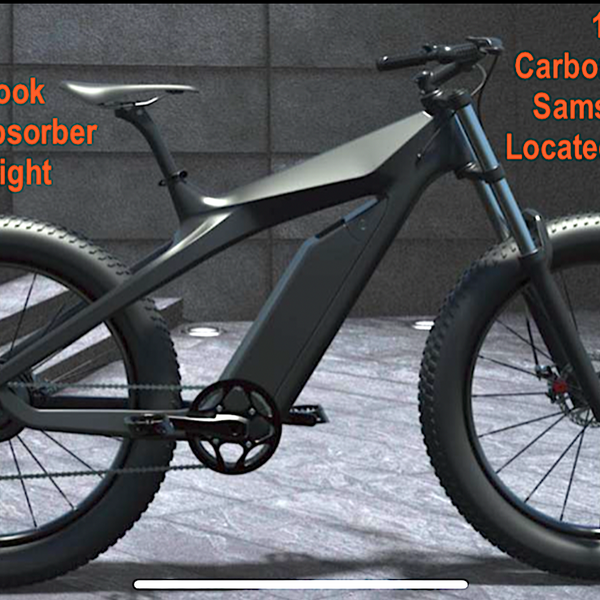 26" TRUE 1000W Electric E Bike Fat Tire CARBON FIBER Bicycle Li-Battery
