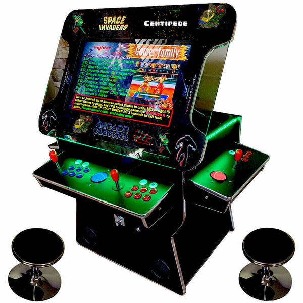 Cocktail Arcade Machine 4600 Games  Tilt Up Black Lift Up Retro Multi-cade Table